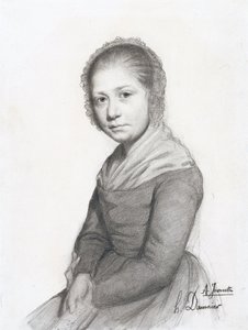 Portret van een Meisje (Jeannette), ca. 1830 door Honoré Daumier